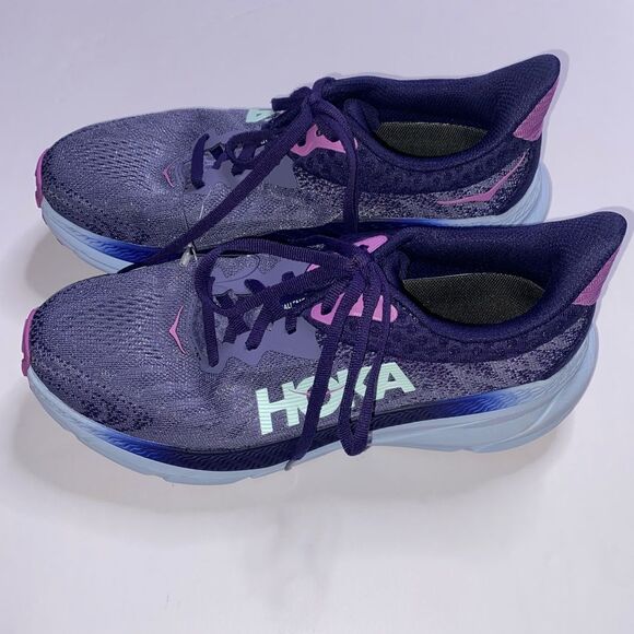 HOKA One One Challenger ATR 7 Women’s Running Shoes – Size 8.5B – Purple & Blue - Picture 4 of 11